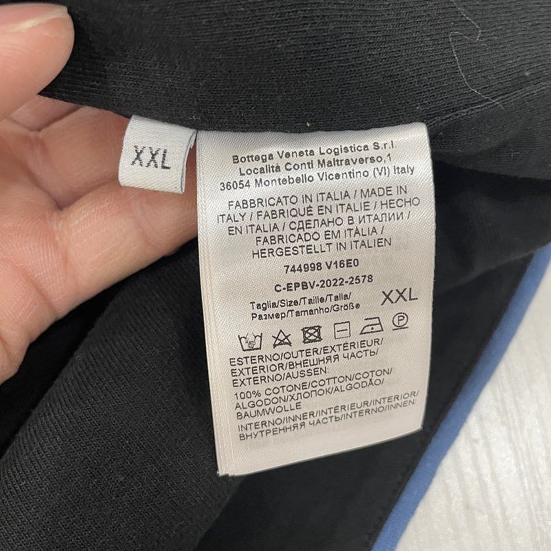 Bottega Veneta Bottega Veneta Blue Cotton T-Shirt Size XXL Size US XXL / EU 58 / 5 - 4 Thumbnail