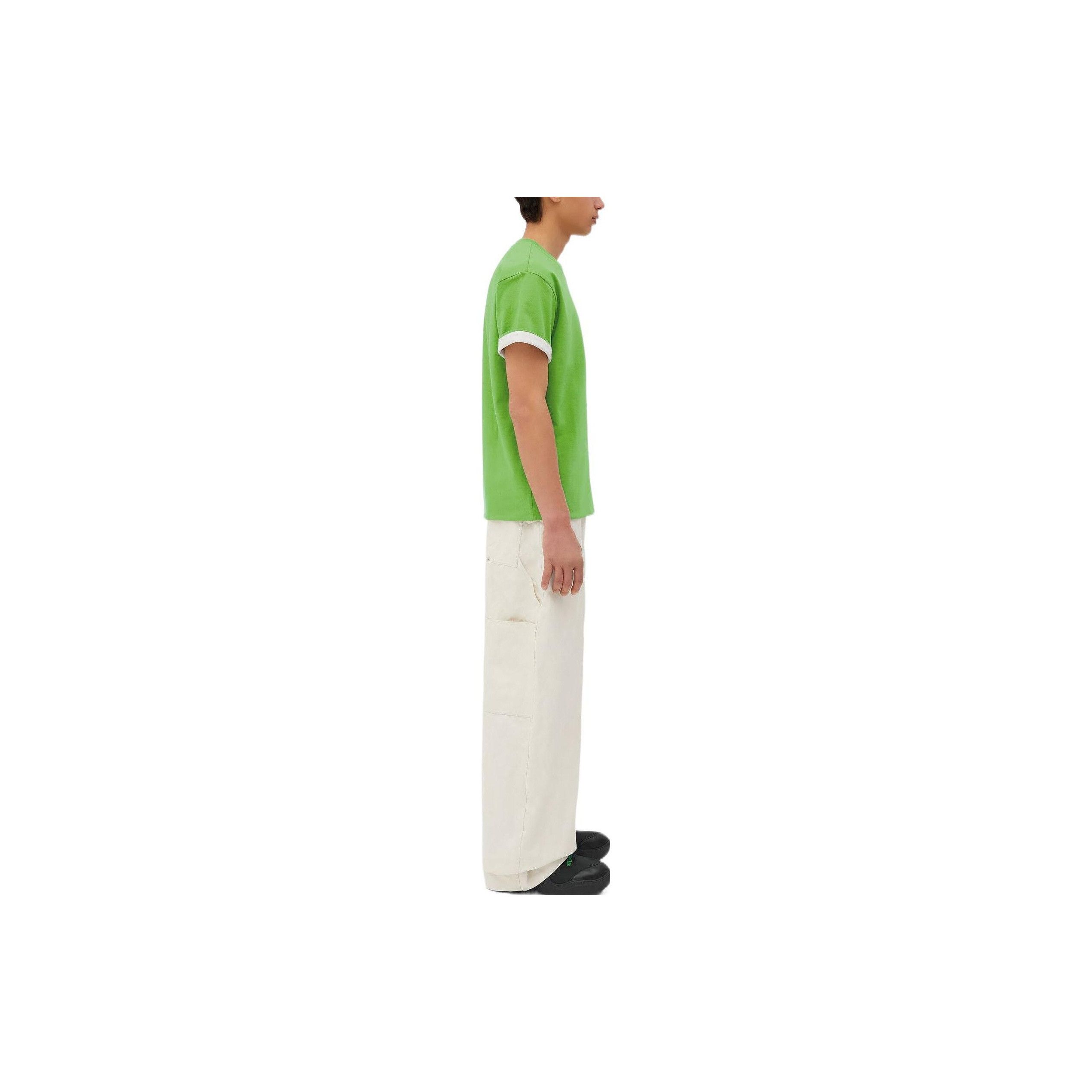Bottega Veneta Bottega Veneta Green Cotton T-Shirt Size XL Size US XL / EU 56 / 4 - 8 Thumbnail