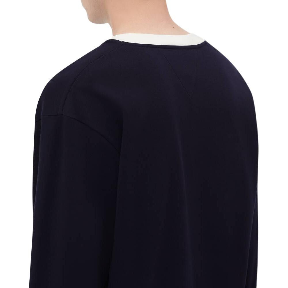 Bottega Veneta Bottega Veneta Navy Cotton Long Sleeve T-Shirt Size L Size US L / EU 52-54 / 3 - 11 Thumbnail