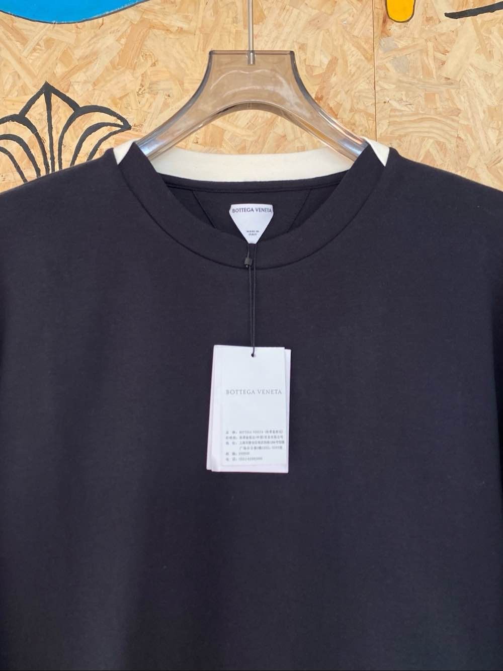 Bottega Veneta Bottega Veneta Navy Cotton Long Sleeve T-Shirt Size L Size US L / EU 52-54 / 3 - 5 Thumbnail