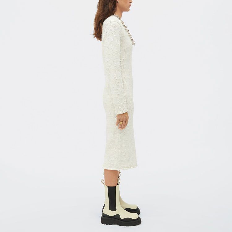Bottega Veneta Bottega Veneta Chain Knit Midi Dress Size S Size S / US 4 / IT 40 - 11 Thumbnail