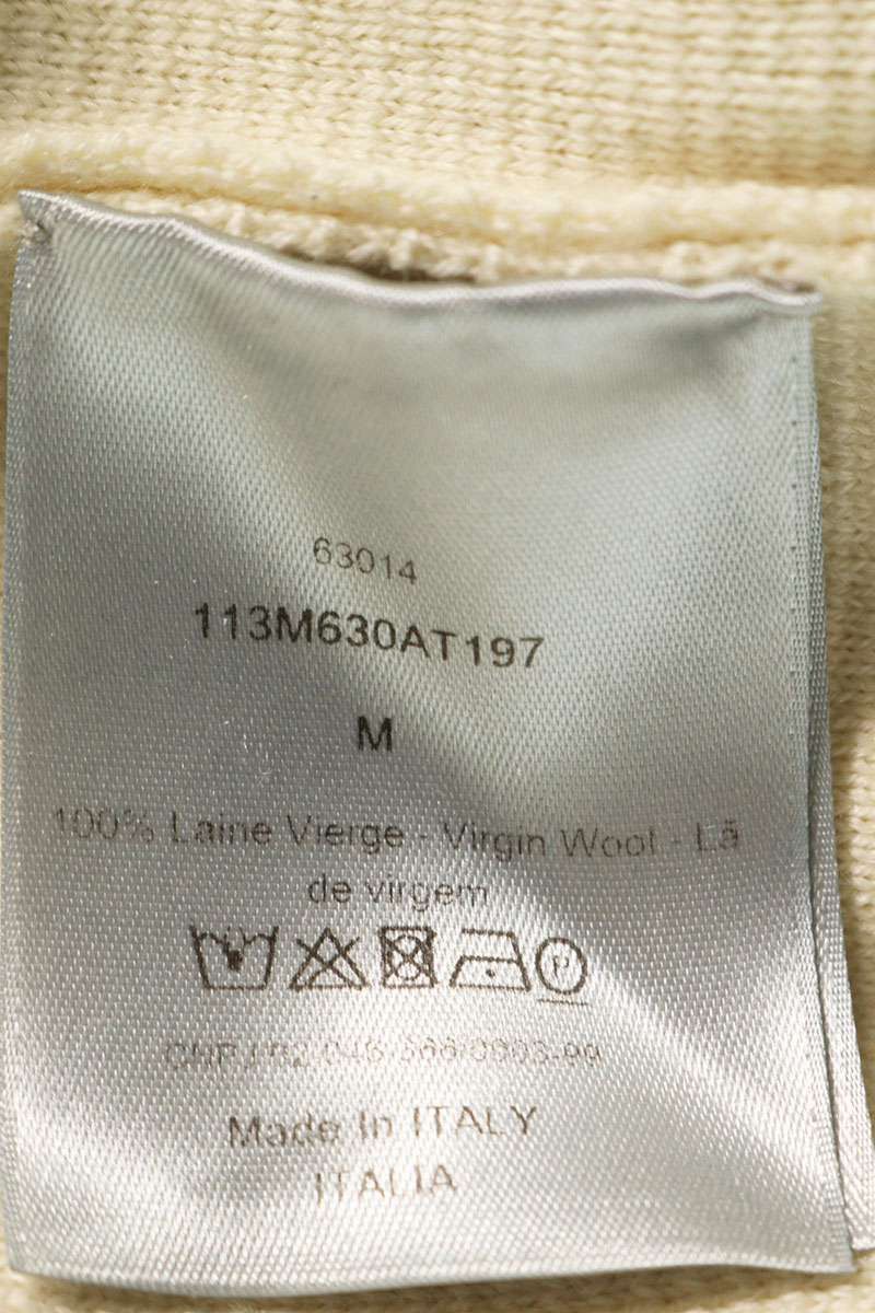 Dior Dior 21SS All-Over Print Knit Sweater White x Silver Size M Size US M / EU 48-50 / 2 - 3 Thumbnail
