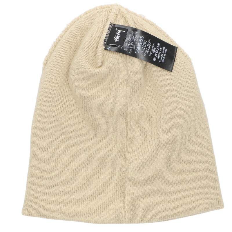 Stussy Stussy 25SS Logo Beanie Beige Size ONE Size ONE SIZE - 3 Thumbnail