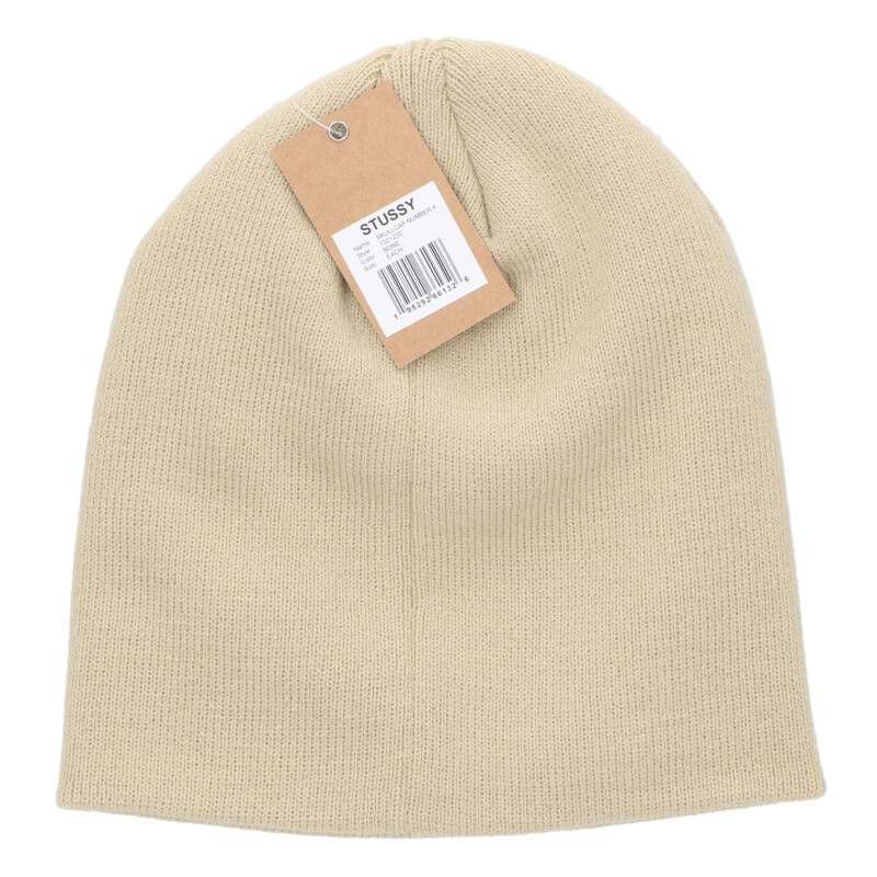 Stussy Stussy 25SS Logo Beanie Beige Size ONE Size ONE SIZE - 2 Thumbnail