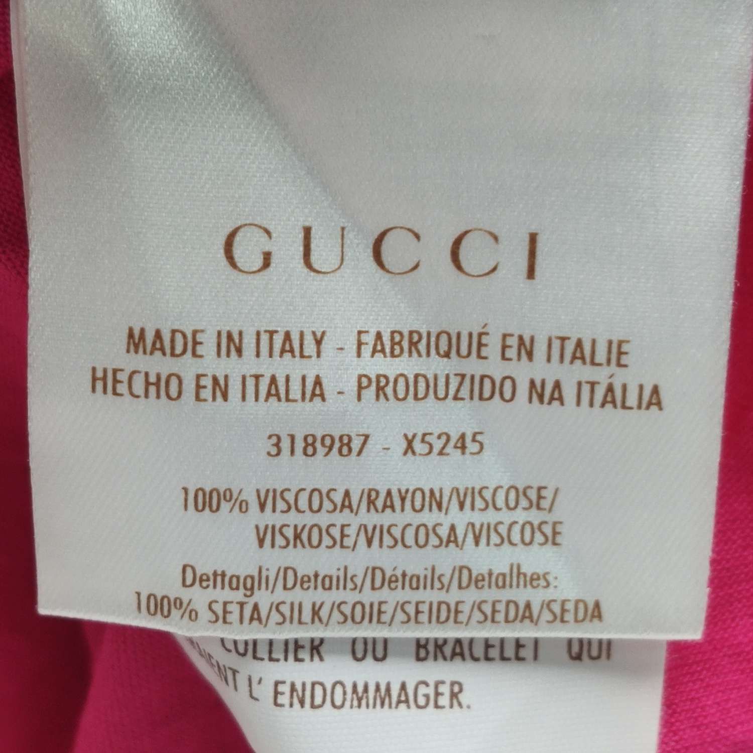 Gucci Gucci Women s Short Sleeve Shirts Size S / US 4 / IT 40 - 7 Thumbnail