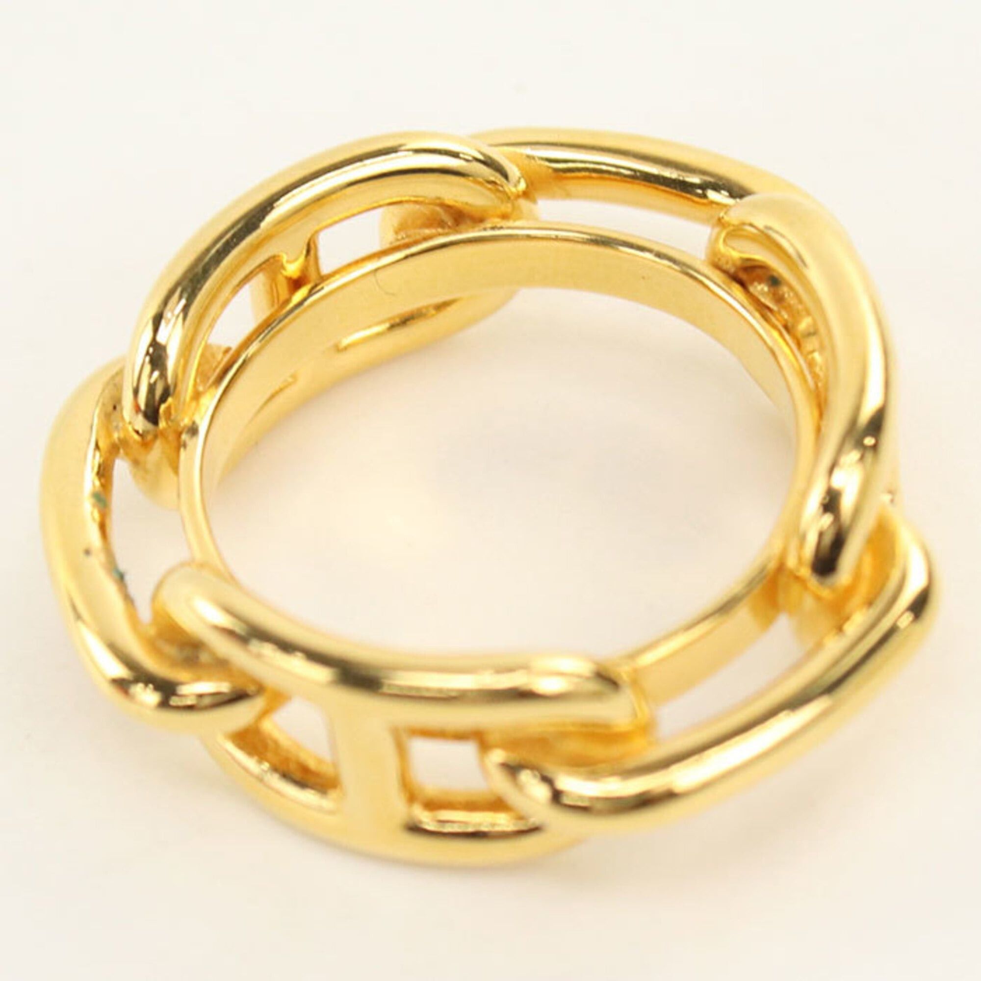 Hermes HERMES scarf ring, size 90, Legato, women's, gold. Size ONE SIZE - 2 Thumbnail