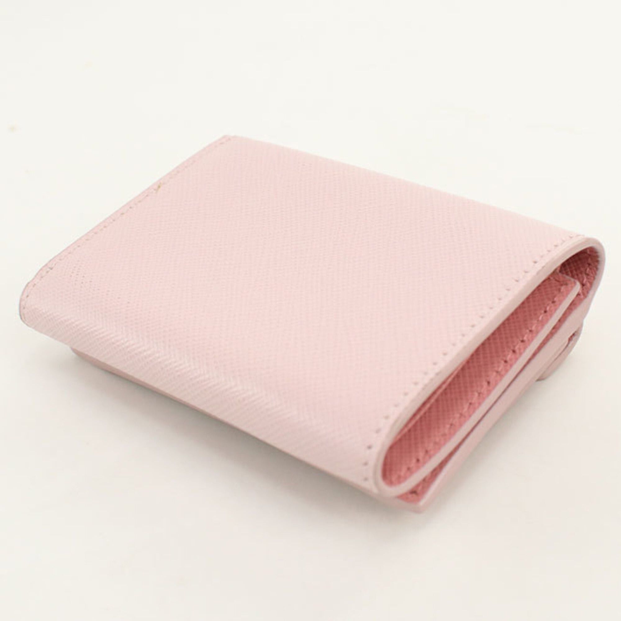 Prada PRADA Tri-fold Wallet 1MH021 Saffiano Leather Women's Pink Size ONE SIZE - 2 Thumbnail
