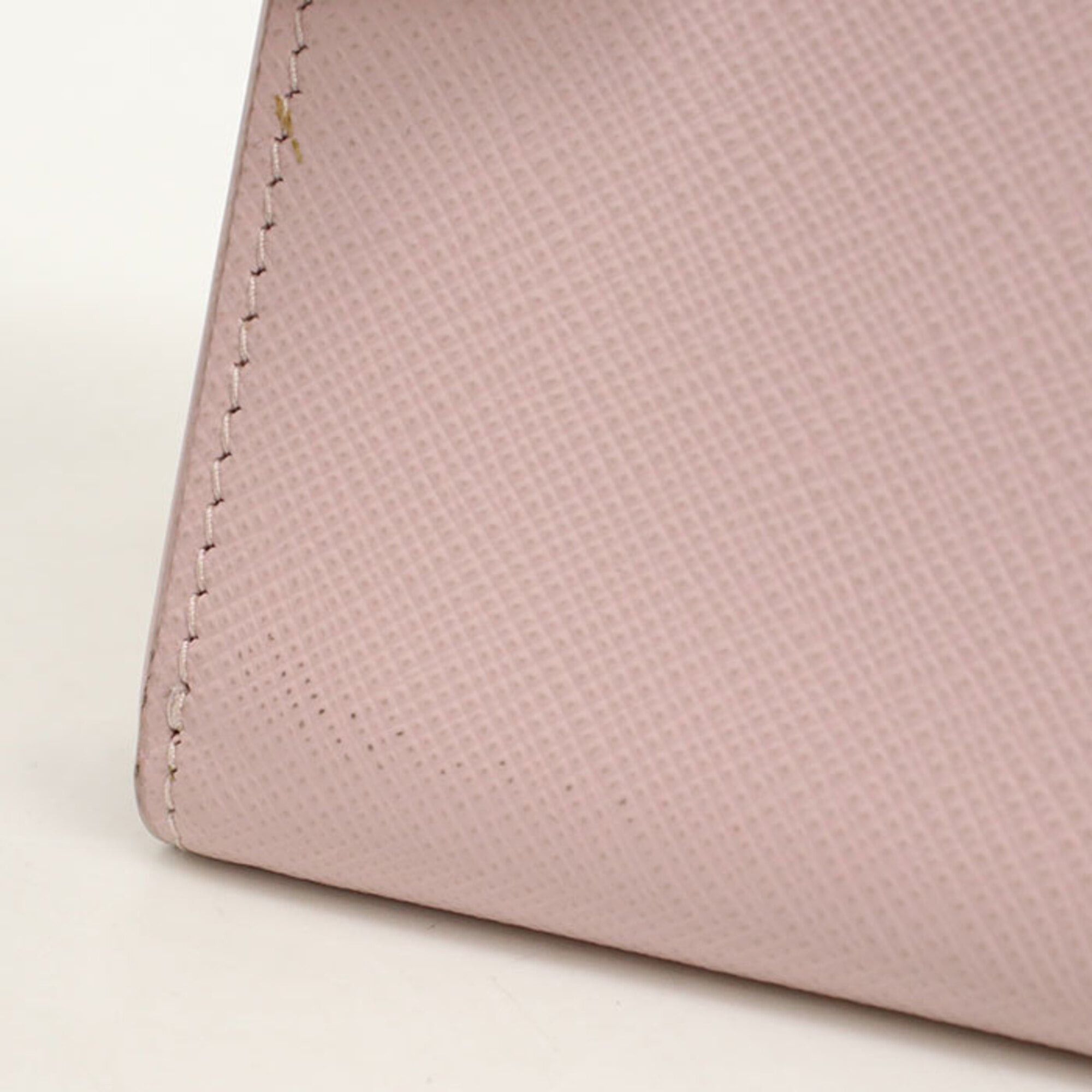 Prada PRADA Tri-fold Wallet 1MH021 Saffiano Leather Women's Pink Size ONE SIZE - 8 Thumbnail