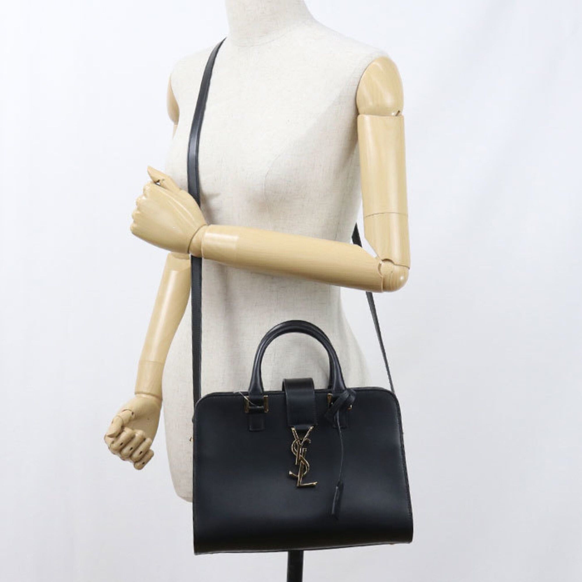 Saint Laurent Paris Saint Laurent handbag 568853 Baby Cabas 2-way women's black Size ONE SIZE - 8 Thumbnail