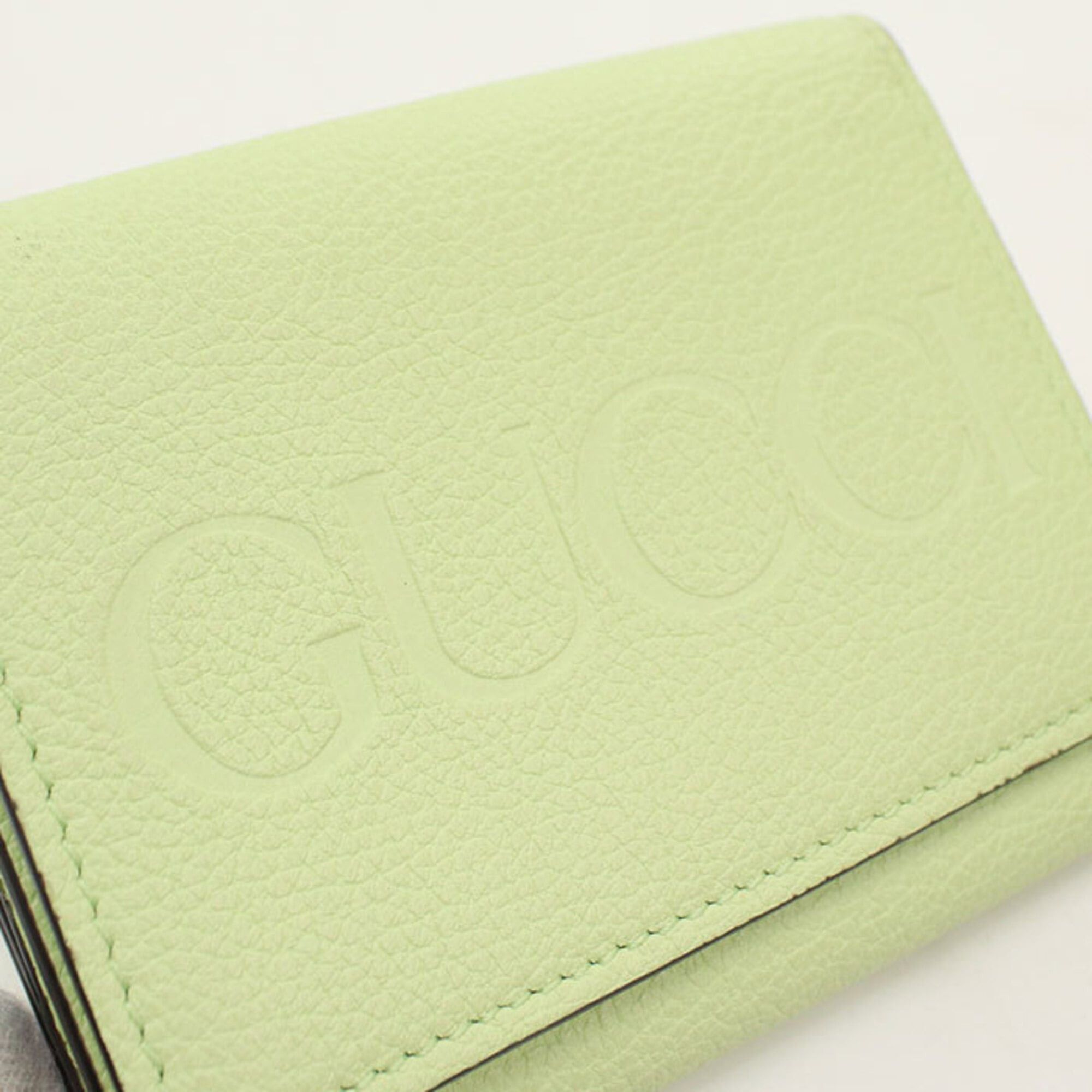Gucci GUCCI Tri-fold Wallet 731694 Women's Green Size ONE SIZE - 6 Thumbnail