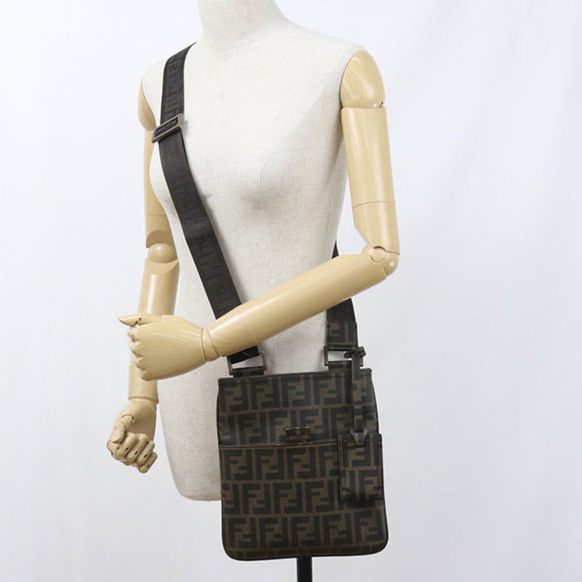 Fendi FENDI Crossbody Shoulder Bag 7VA214 Zucca Women's Brown Size ONE SIZE - 7 Thumbnail