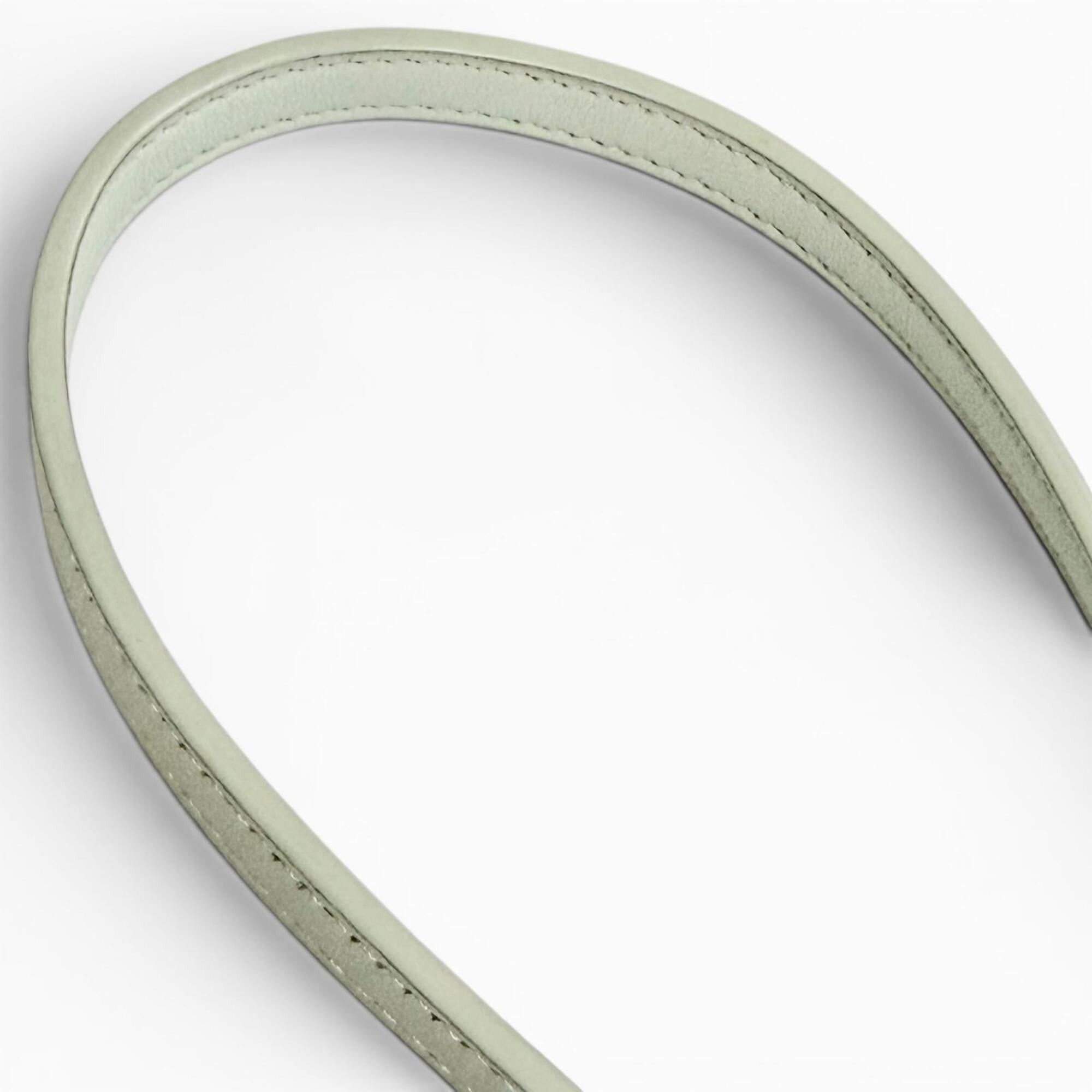 Celine CELINE 10L163ETK Leather Cuir Triomphe Drawstring Mobile Pouch Phone Case Shoulder Bag, Light Green, Made in Italy, Women's, with Dust Bag Size ONE SIZE - 7 Thumbnail