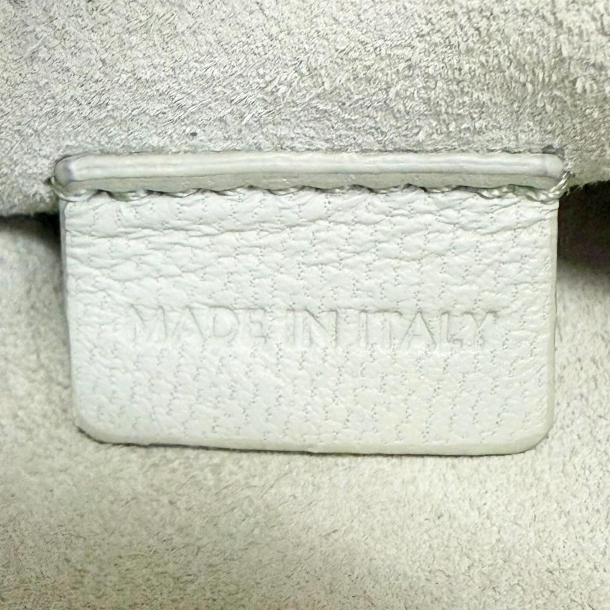 Celine CELINE 10L163ETK Leather Cuir Triomphe Drawstring Mobile Pouch Phone Case Shoulder Bag, Light Green, Made in Italy, Women's, with Dust Bag Size ONE SIZE - 11 Thumbnail