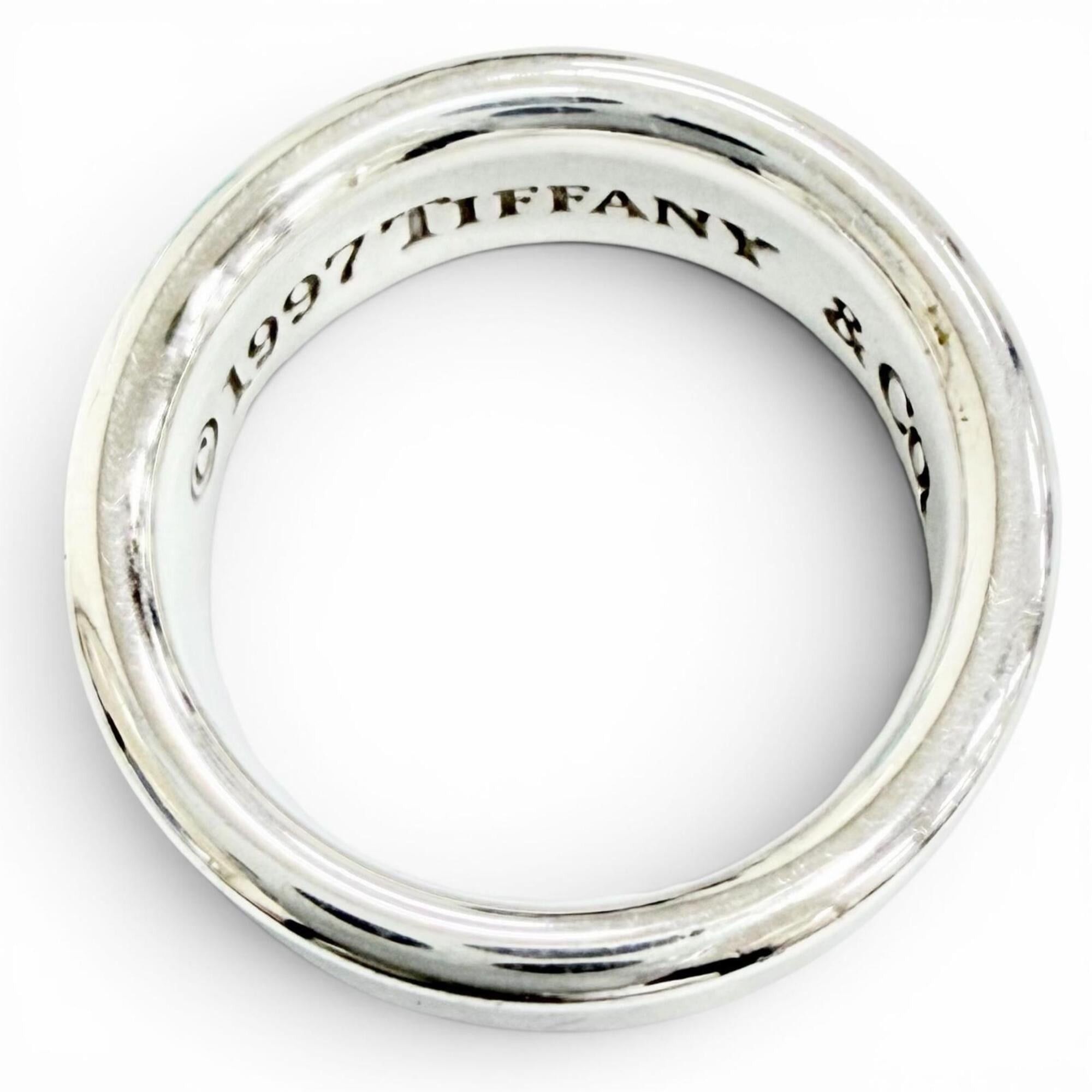 Tiffany & Co. TIFFANY&Co. Tiffany 1837 Narrow Ring, Medium Size, 925 Sterling Silver, Weight 7.3g, Current Model, Women's, Comes with Storage Bag, Highly Recommended! Size ONE SIZE - 6 Thumbnail