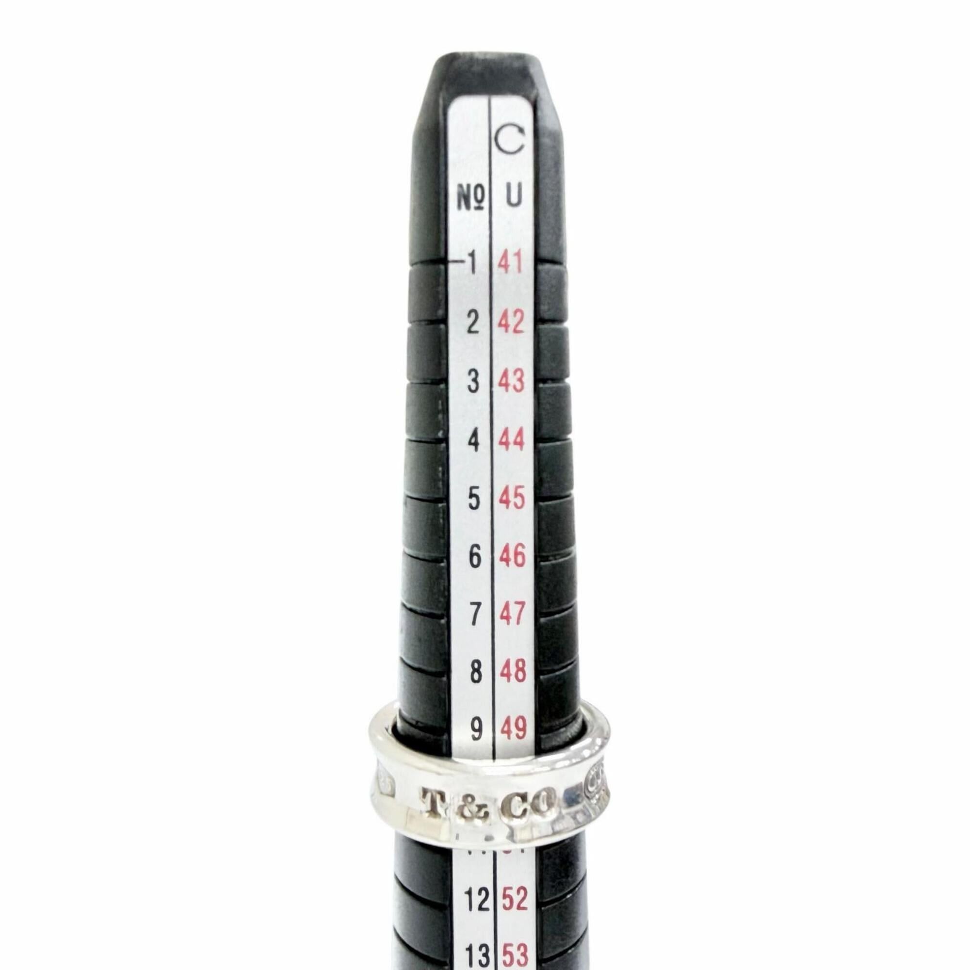 Tiffany & Co. TIFFANY&Co. Tiffany 1837 Narrow Ring, Medium Size, 925 Sterling Silver, Weight 7.3g, Current Model, Women's, Comes with Storage Bag, Highly Recommended! Size ONE SIZE - 8 Thumbnail