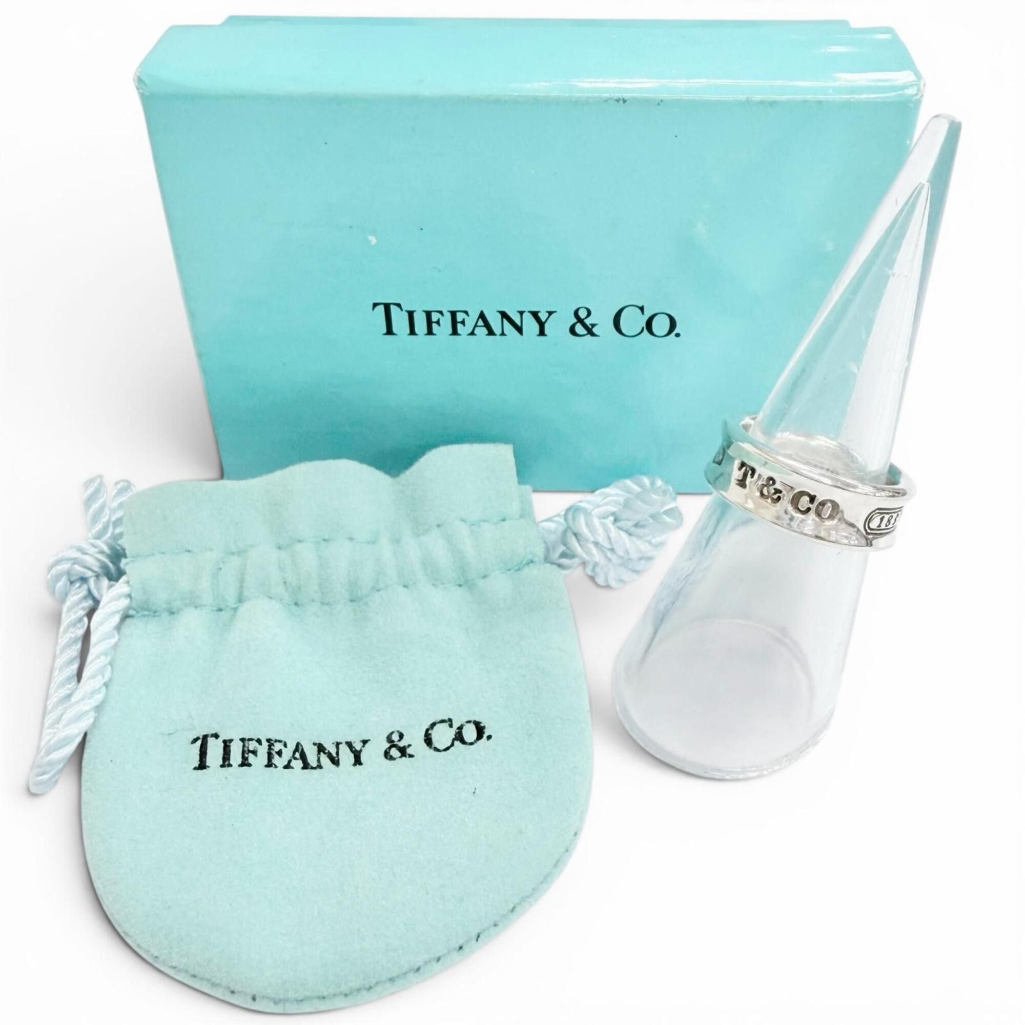 Tiffany & Co. TIFFANY&Co. Tiffany 1837 Narrow Ring, Medium Size, 925 Sterling Silver, Weight 7.3g, Current Model, Women's, Comes with Storage Bag, Highly Recommended! Size ONE SIZE - 2 Thumbnail