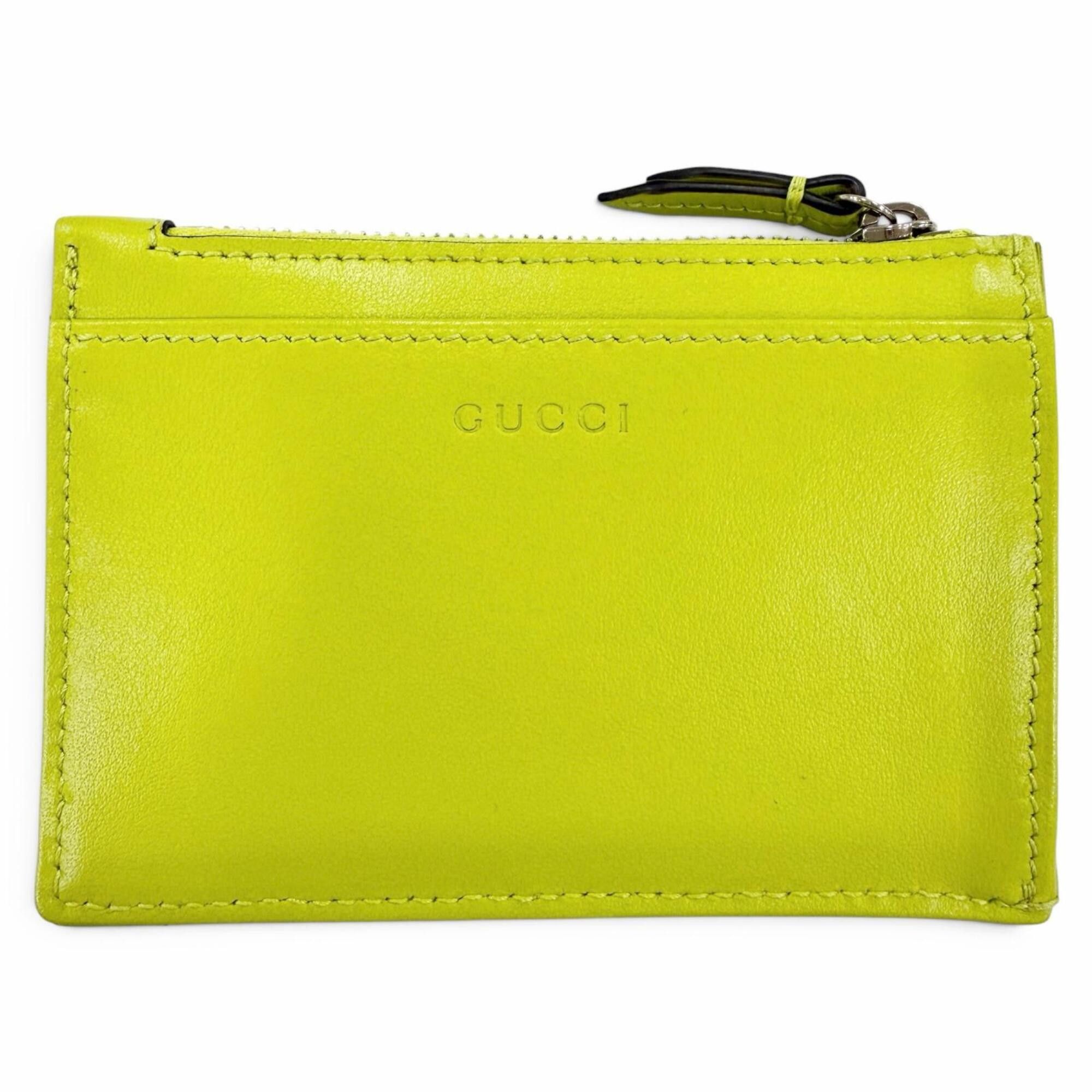 Gucci GUCCI 837747 GG Marmont Double G Leather Key Case Ring Wallet/Coin Purse Light Green Made in Italy Women's Comes with Box and Dust Bag Size ONE SIZE - 3 Thumbnail