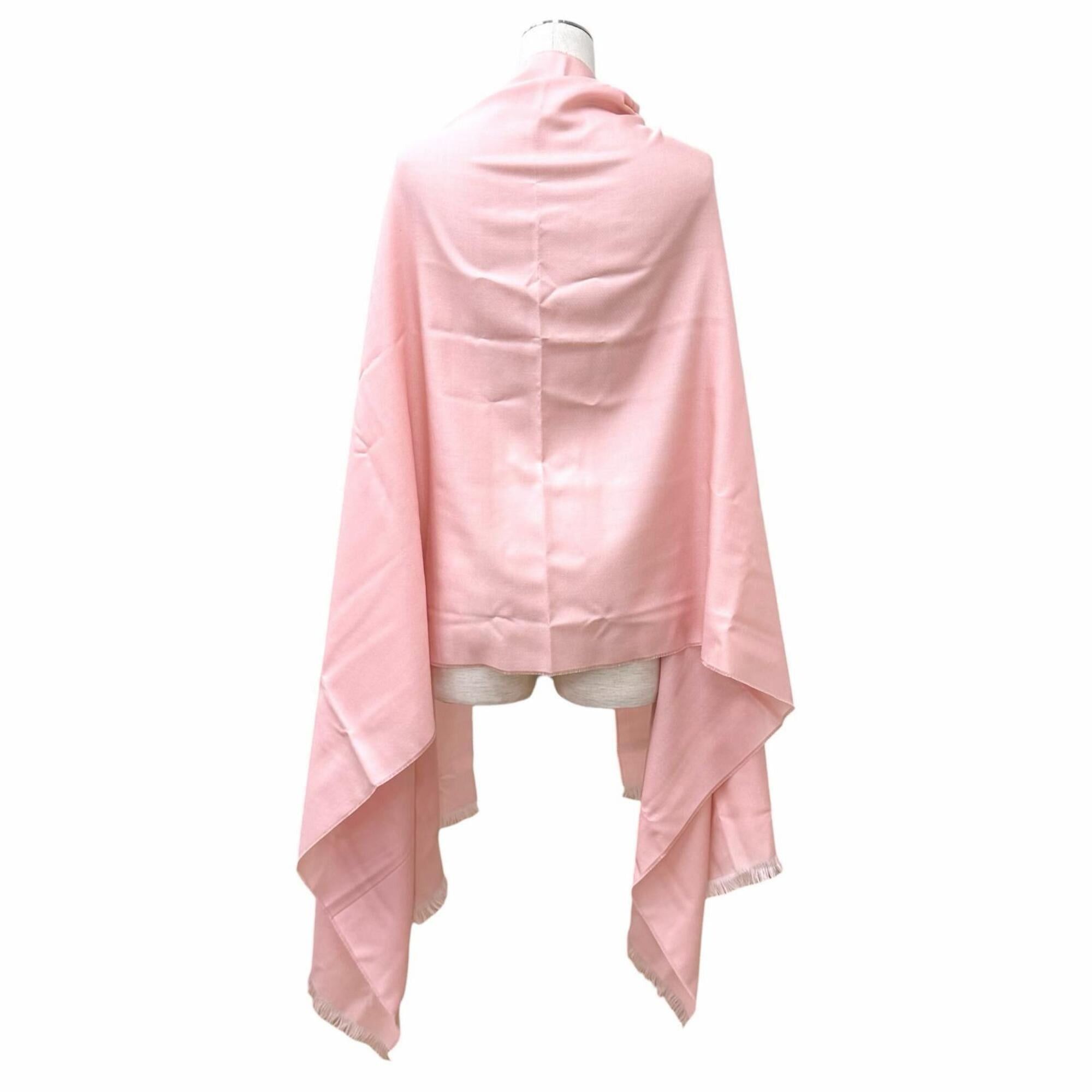 Chanel CHANEL 23C Cashmere Silk Blend Coco Mark Fringe Large Stole/Scarf Shawl Pink Made in Italy Women's with Box Size ONE SIZE - 7 Thumbnail