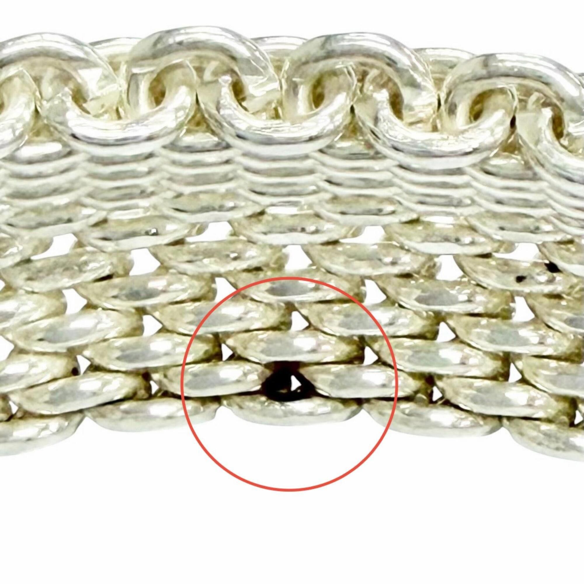 Tiffany & Co. TIFFANY&Co. Tiffany Somerset 925 Mesh Bangle Bracelet, Silver, Weight 58.6g, Women's, Highly Recommended ◎ Size ONE SIZE - 5 Thumbnail