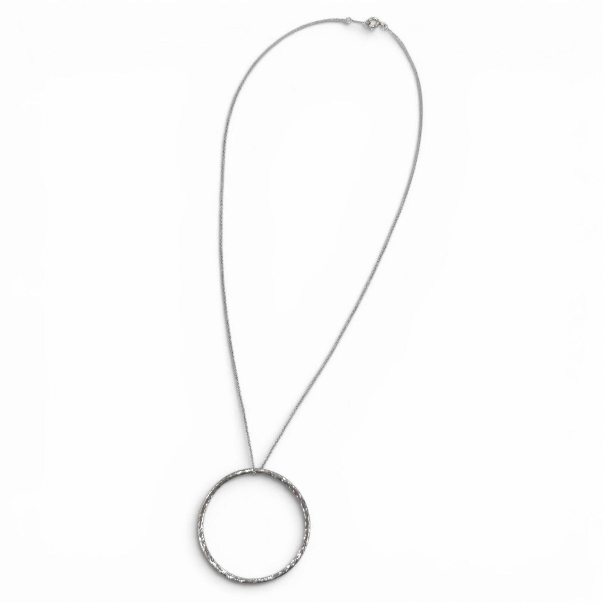 Tiffany & Co. TIFFANY&Co. Tiffany Vintage Paloma Picasso Circle Necklace 925 Silver Pendant, Weight 2.8g, Women's Size ONE SIZE - 2 Thumbnail