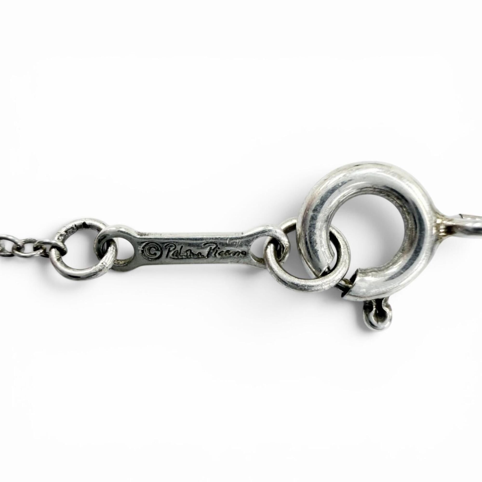 Tiffany & Co. TIFFANY&Co. Tiffany Vintage Paloma Picasso Circle Necklace 925 Silver Pendant, Weight 2.8g, Women's Size ONE SIZE - 7 Thumbnail