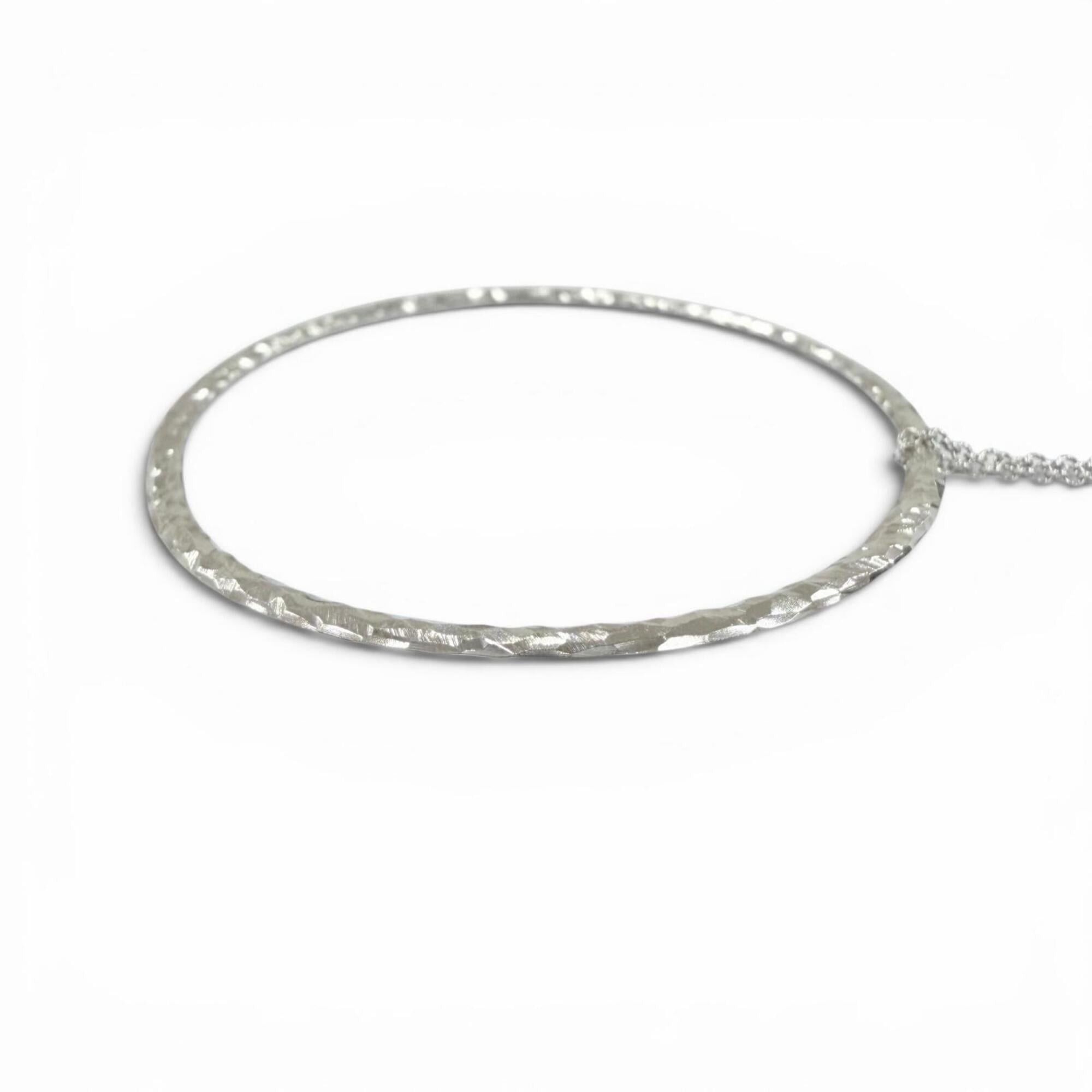 Tiffany & Co. TIFFANY&Co. Tiffany Vintage Paloma Picasso Circle Necklace 925 Silver Pendant, Weight 2.8g, Women's Size ONE SIZE - 4 Thumbnail