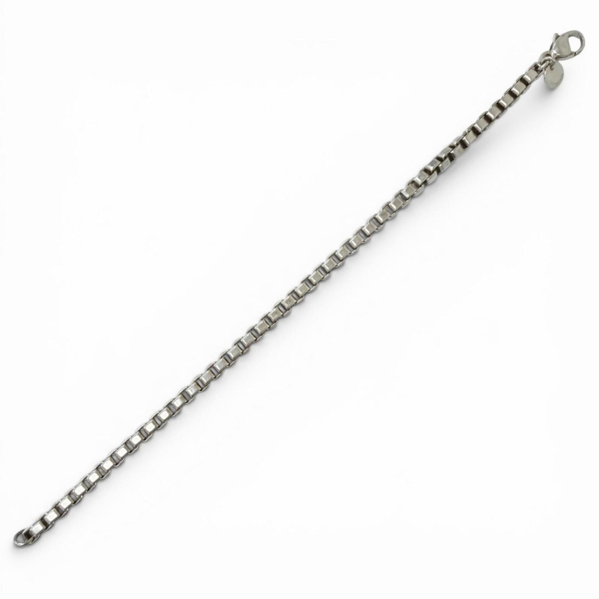 Tiffany & Co. TIFFANY&Co. Tiffany Venetian SV925 Chain Bracelet, Silver Accessory, Total Weight 15.4g, Men's & Women's Size ONE SIZE - 2 Thumbnail