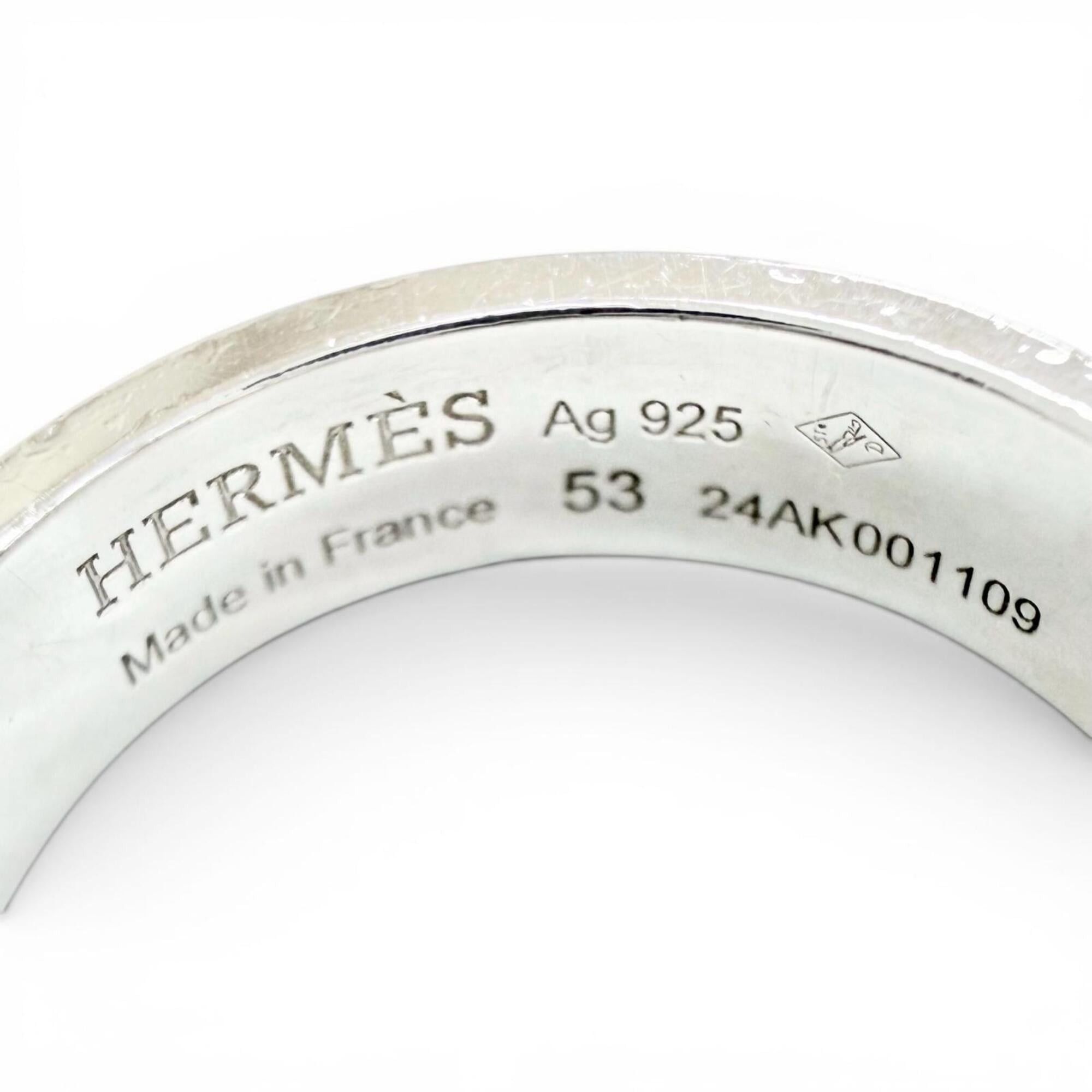Hermes HERMES Collier de Chien Ring, 2024 model, AG925 sterling silver, size 53, made in France, weight 4.7g, women's, highly recommended! Size ONE SIZE - 7 Thumbnail