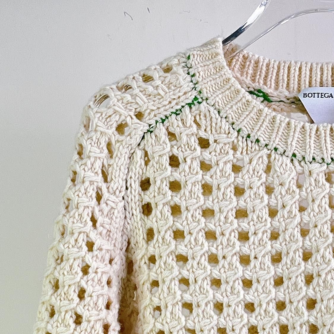 Bottega Veneta Bottega Veneta Open Knit Wool Sweater Size S Size S / US 4 / IT 40 - 5 Thumbnail