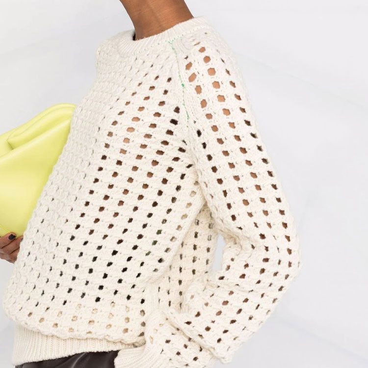 Bottega Veneta Bottega Veneta Open Knit Wool Sweater Size S Size S / US 4 / IT 40 - 10 Thumbnail
