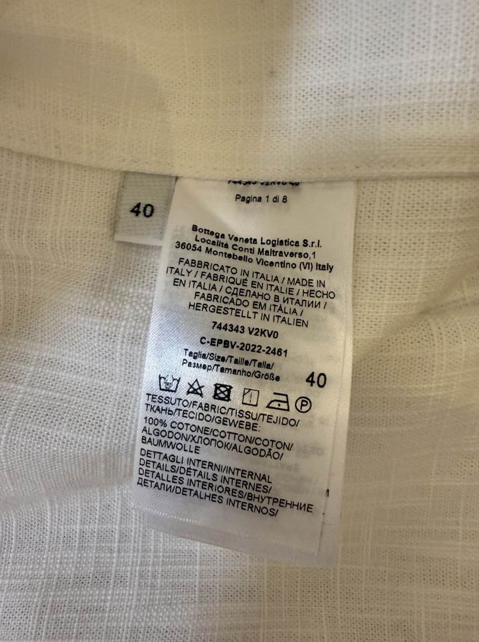 Bottega Veneta Bottega Veneta Textured Cotton Shirt Size 40 Size S / US 4 / IT 40 - 4 Thumbnail