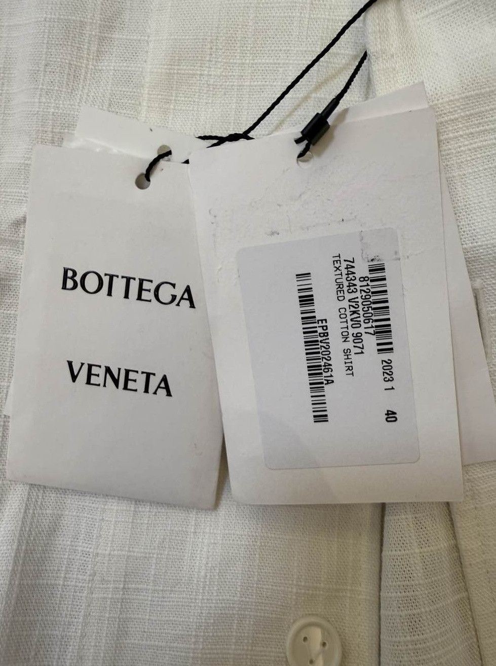Bottega Veneta Bottega Veneta Textured Cotton Shirt Size 40 Size S / US 4 / IT 40 - 5 Thumbnail