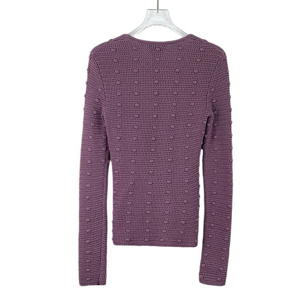 Bottega Veneta Bottega Veneta Purple Knit Sweater Size XS Size XS / US 0-2 / IT 36-38 - 2 Thumbnail