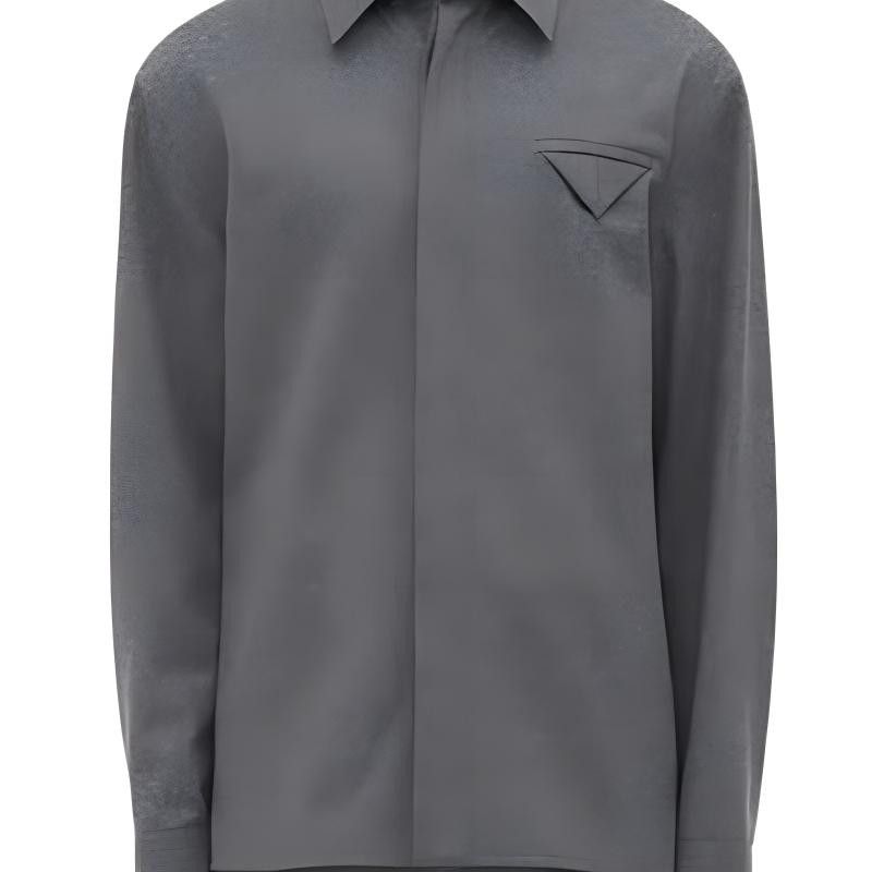Bottega Veneta Bottega Veneta Triangle Patch Wool Shirt Size M Size US M / EU 48-50 / 2 - 13 Thumbnail
