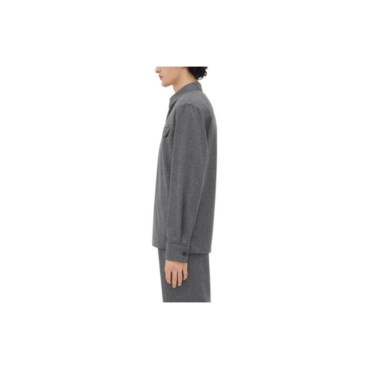 Bottega Veneta Bottega Veneta Triangle Patch Wool Shirt Size M Size US M / EU 48-50 / 2 - 11 Thumbnail