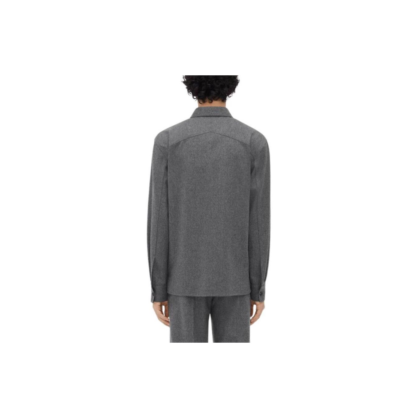 Bottega Veneta Bottega Veneta Triangle Patch Wool Shirt Size M Size US M / EU 48-50 / 2 - 10 Thumbnail