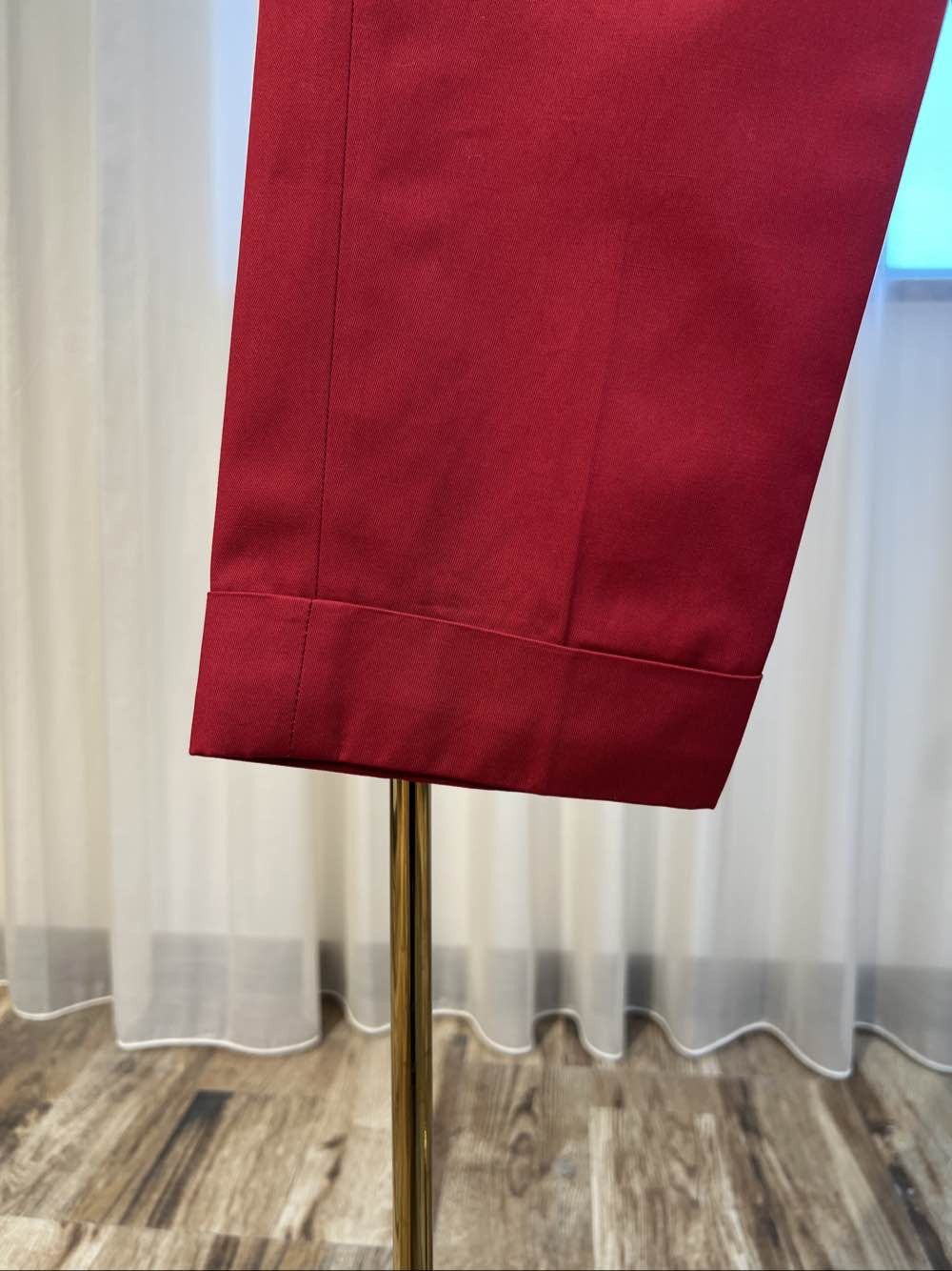 Bottega Veneta Bottega Veneta Red Cotton Pants Size 42 Size 28" / US 6 / IT 42 - 8 Thumbnail