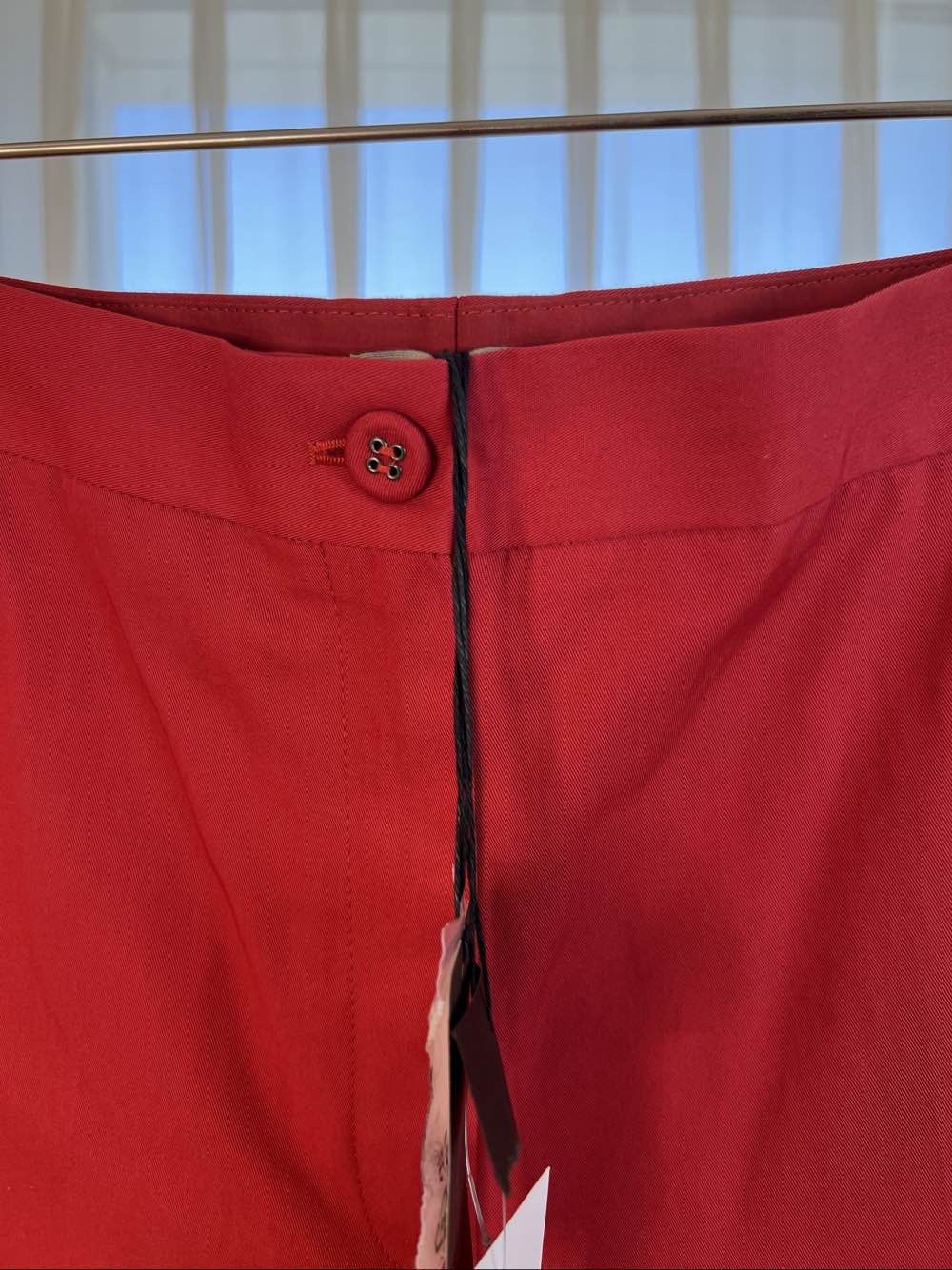 Bottega Veneta Bottega Veneta Red Cotton Pants Size 42 Size 28" / US 6 / IT 42 - 6 Thumbnail