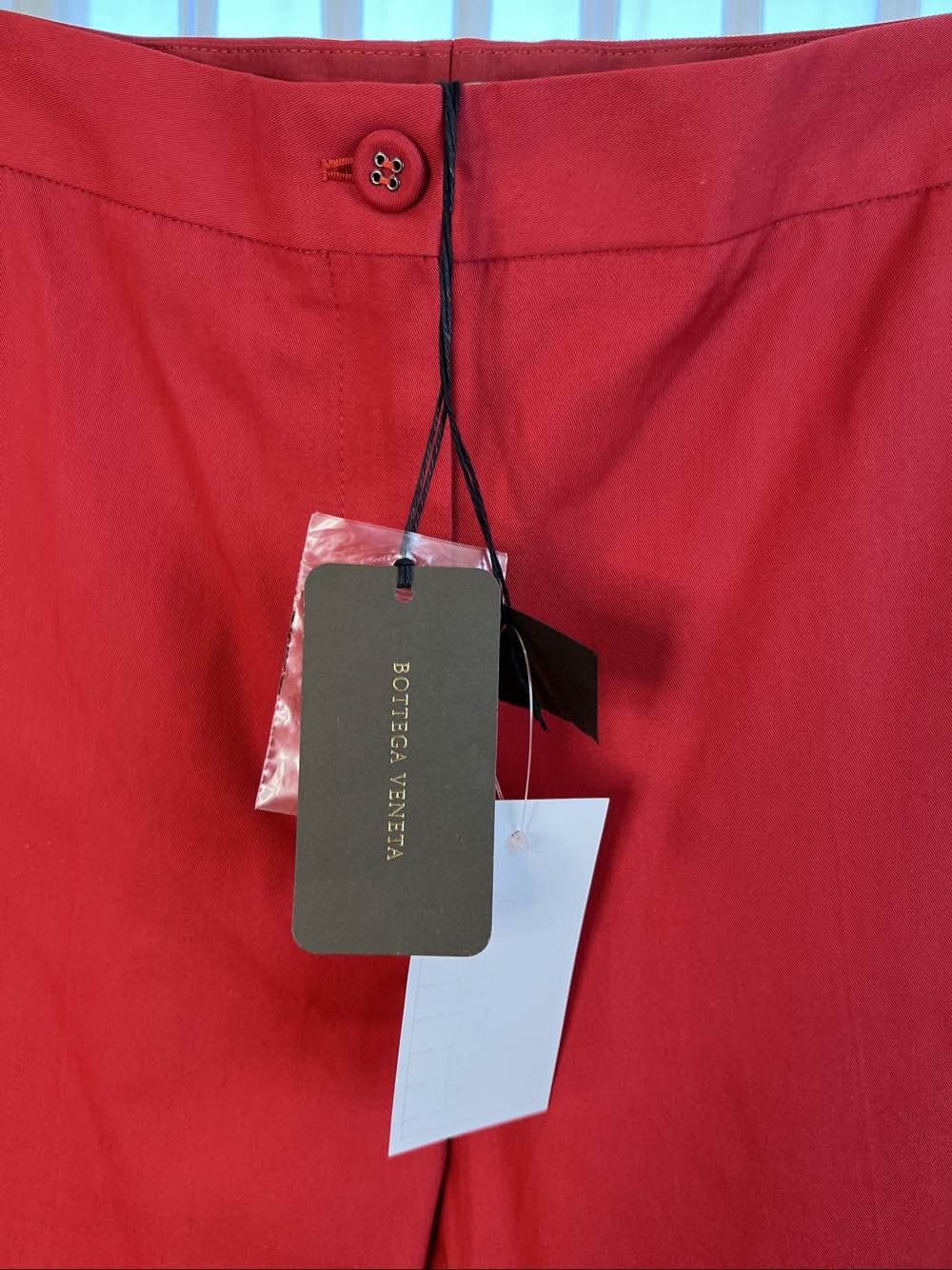 Bottega Veneta Bottega Veneta Red Cotton Pants Size 42 Size 28" / US 6 / IT 42 - 5 Thumbnail