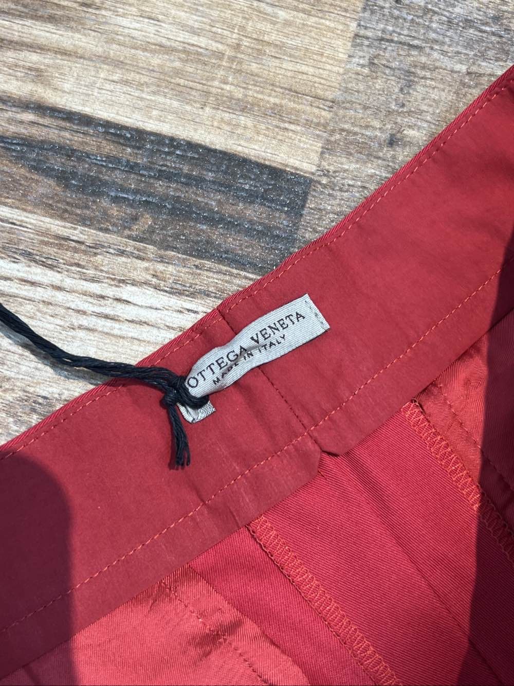 Bottega Veneta Bottega Veneta Red Cotton Pants Size 42 Size 28" / US 6 / IT 42 - 3 Thumbnail