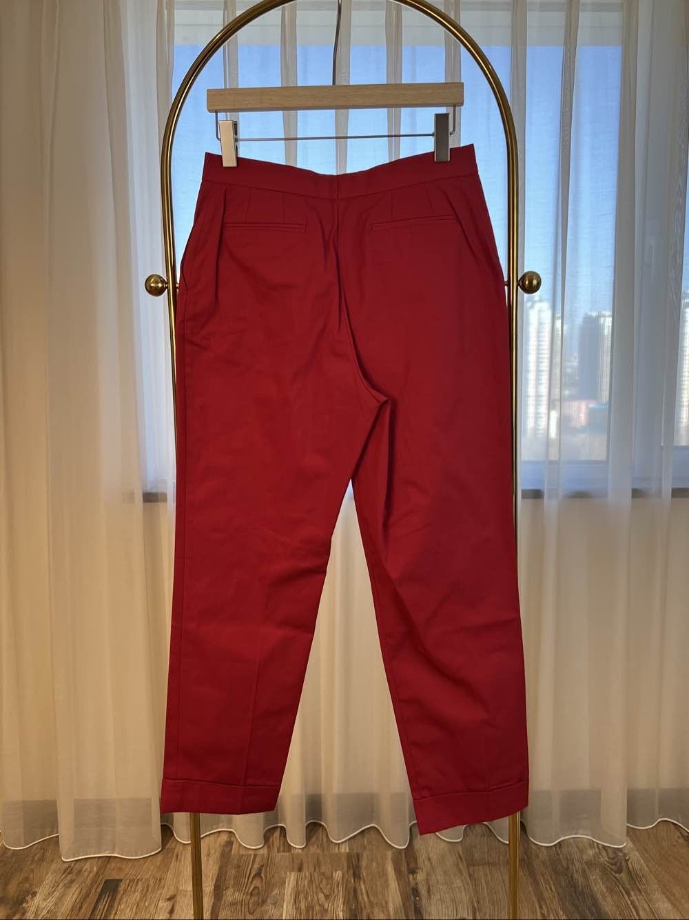 Bottega Veneta Bottega Veneta Red Cotton Pants Size 42 Size 28" / US 6 / IT 42 - 2 Thumbnail