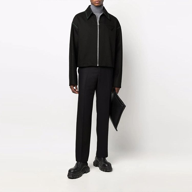 Bottega Veneta Bottega Veneta Contrast Stitch Jacket US S Size US S / EU 44-46 / 1 - 9 Thumbnail