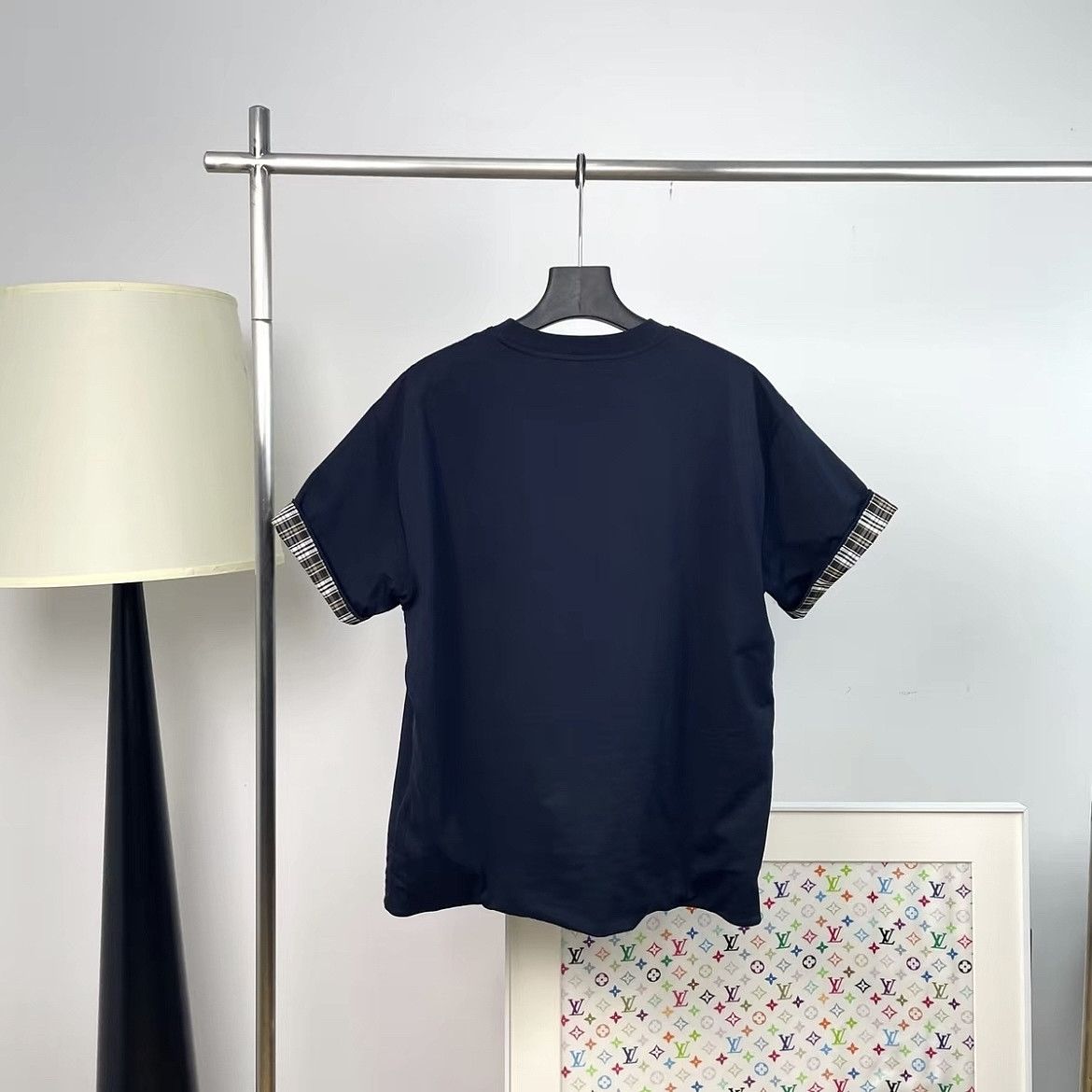 Bottega Veneta Bottega Veneta Plaid Trim T-Shirt Size L Size US L / EU 52-54 / 3 - 2 Thumbnail