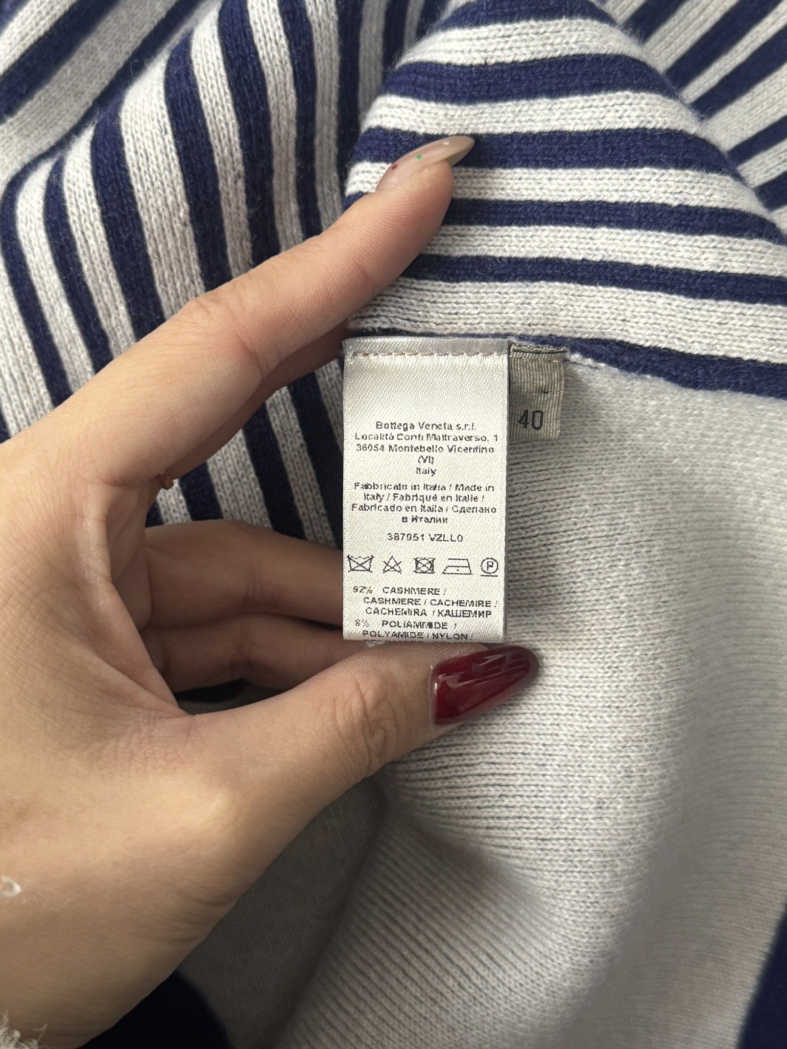 Bottega Veneta Bottega Veneta Check Striped Sweater Size 40 Size S / US 4 / IT 40 - 4 Thumbnail