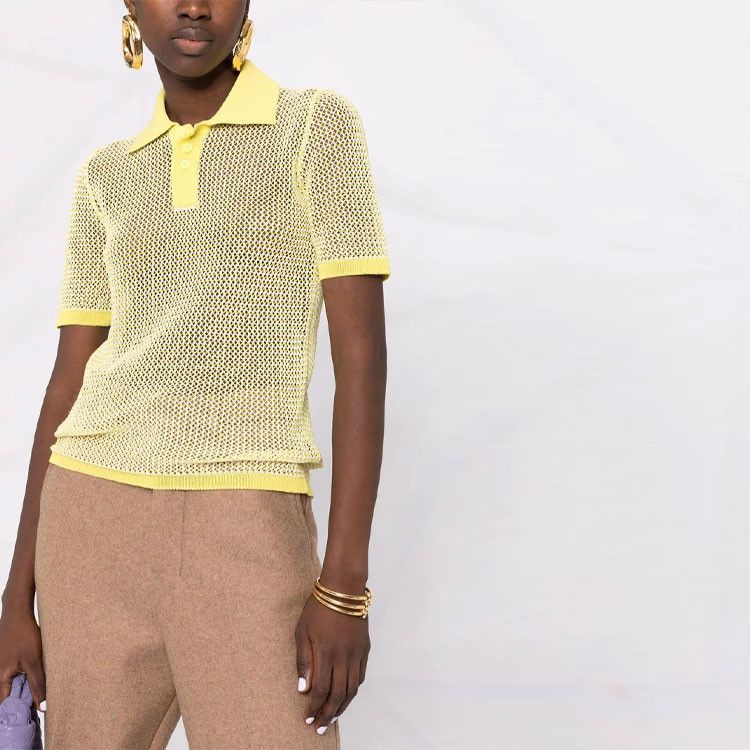 Bottega Veneta Bottega Veneta Net Knit Polo Size S Size S / US 4 / IT 40 - 12 Thumbnail