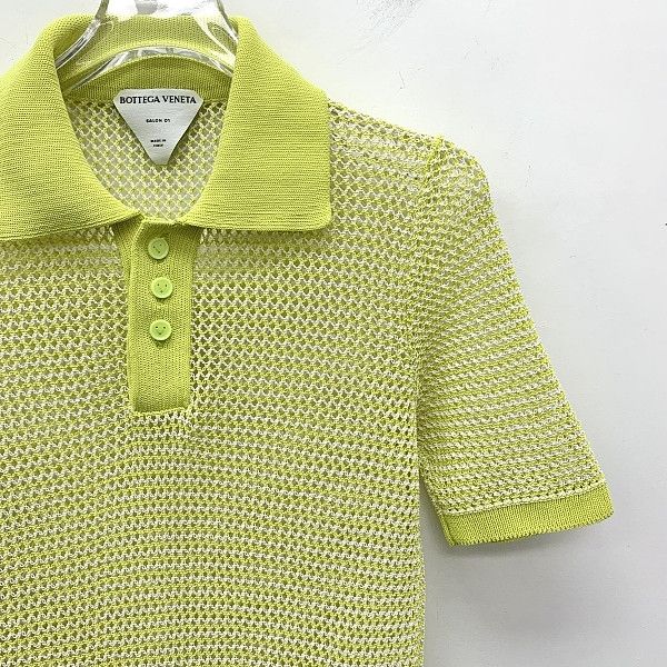 Bottega Veneta Bottega Veneta Net Knit Polo Size S Size S / US 4 / IT 40 - 5 Thumbnail