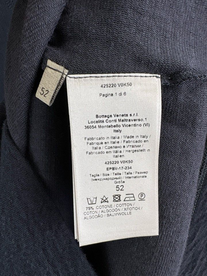 Bottega Veneta Bottega Veneta Cotton Long Sleeve T-Shirt Size L Size US L / EU 52-54 / 3 - 4 Thumbnail