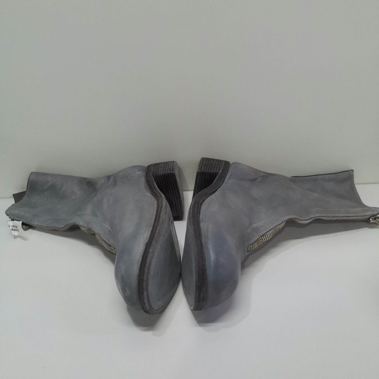 Guidi Guidi Gray Leather PL2 Front Zip Boots Size 37.5 Size US 7.5 / IT 37.5 - 11 Thumbnail