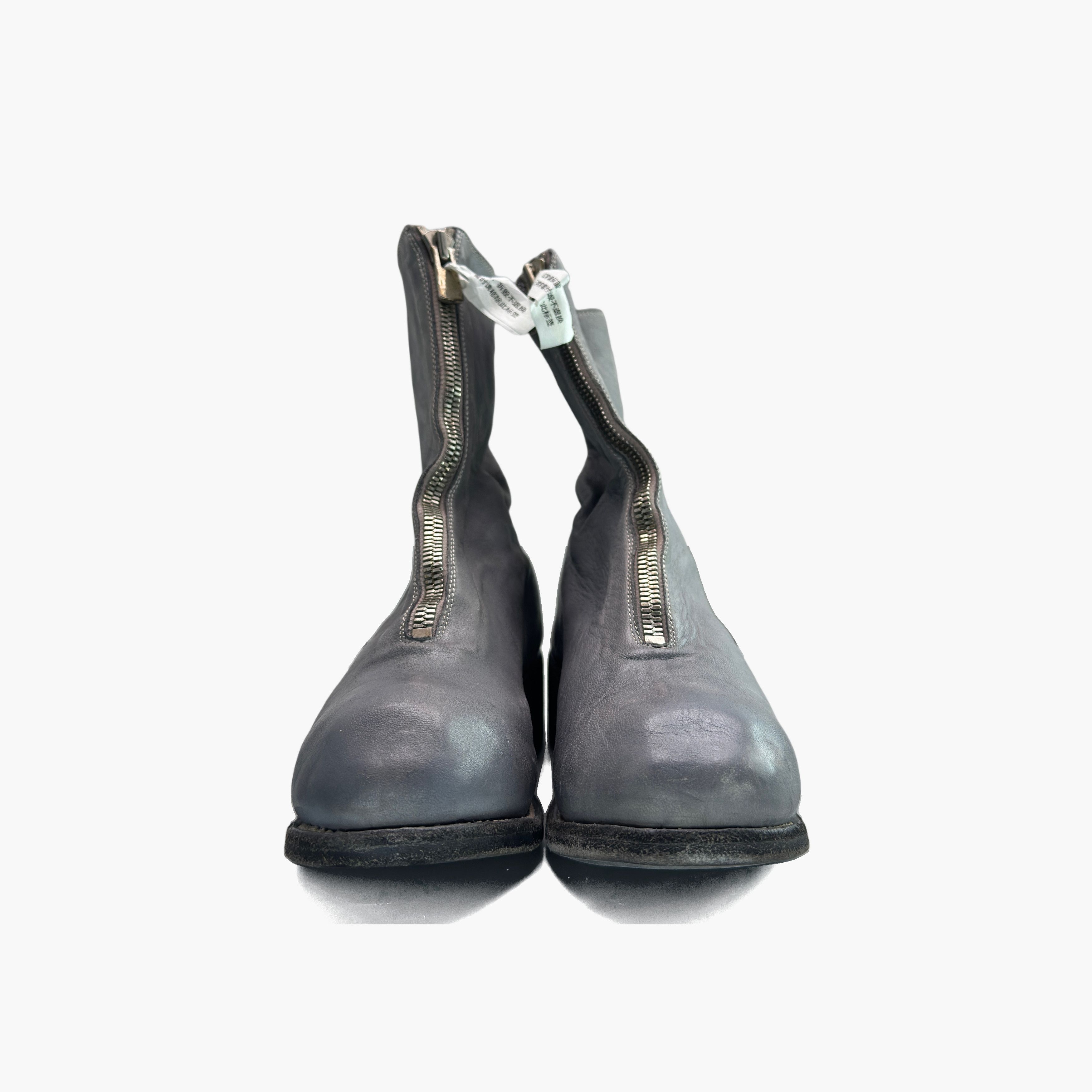 Guidi Guidi Gray Leather PL2 Front Zip Boots Size 37.5 Size US 7.5 / IT 37.5 - 5 Thumbnail