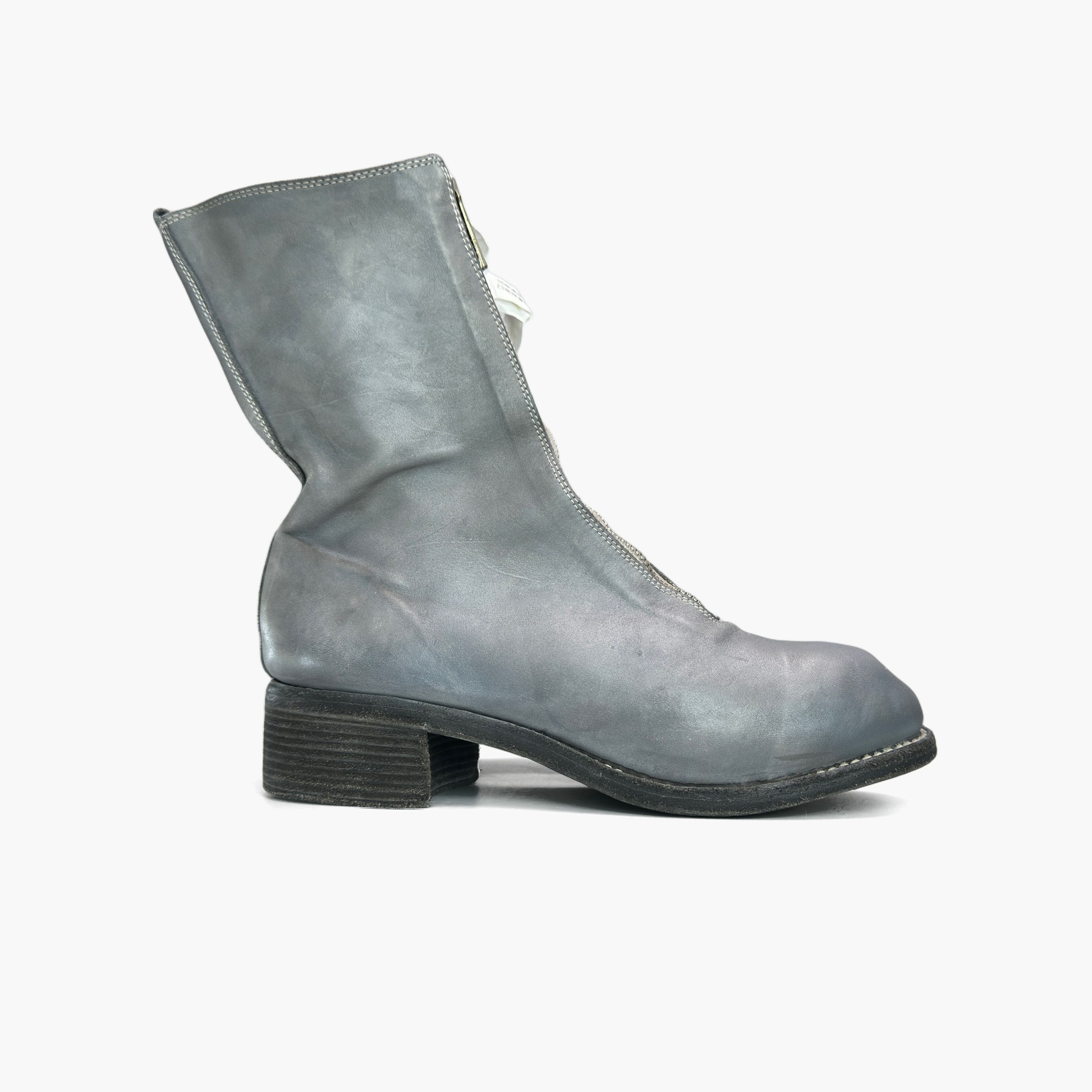 Guidi Guidi Gray Leather PL2 Front Zip Boots Size 37.5 Size US 7.5 / IT 37.5 - 4 Thumbnail